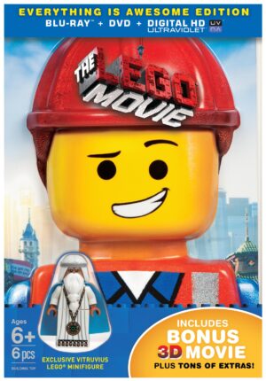 Lego Movie, The (EVERYTHING IS AWESOME EDITION) (Blu-ray + DVD + UltraViolet Combo Pack + Exclusive Minifigure + Exclusive Content + Bonus Blu-ray 3D) [3D Blu-ray]
