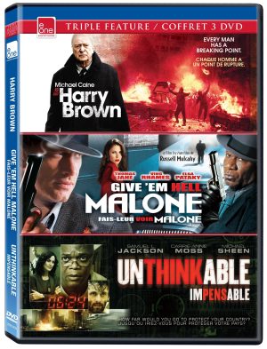 Eone Triple feature (Harry Brown / Give 'em Hell Malone / Unthinkable)