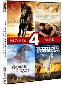 Horse Movie 4 Pack (Dark Horse, Father’s Choice, Horse Crazy, Riding Tornado)