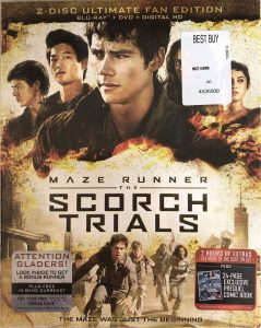Maze Runner: The Scorch Trials – 2 Disc Ultimate Fan Edition – Limited Edition Blu Ray with Photo Diary – 24 Page Exclusive Prequel Comic Book