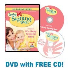 Baby Signing Time Volume 1 "It's Baby Signing Time" SIGN & READ EDITION + Bonus Music CD included