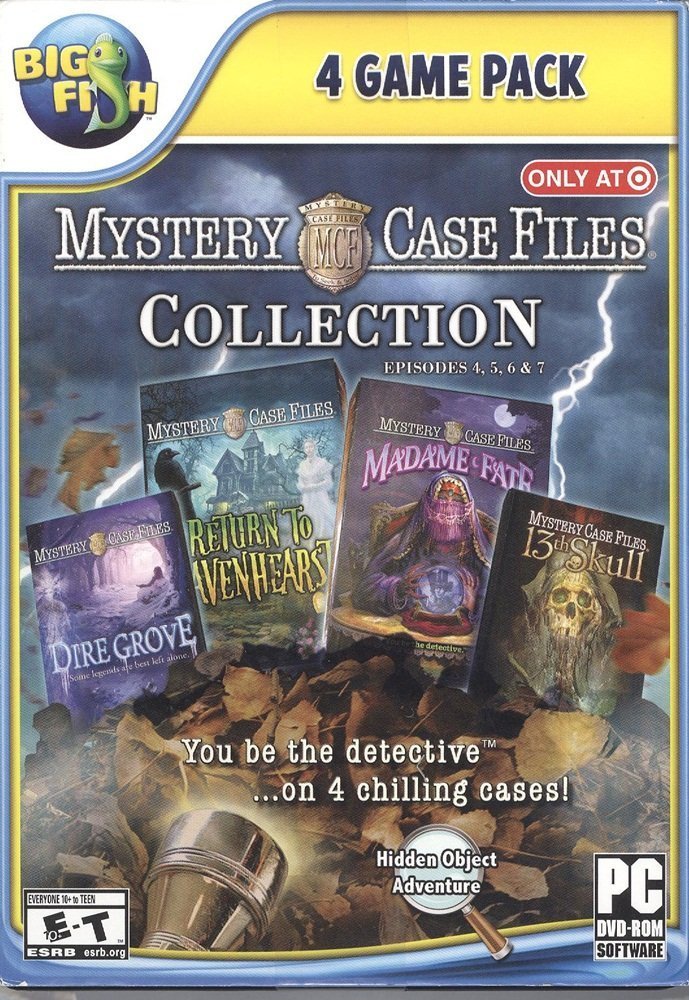 Mystery Case Files Collection 4 Pack - PC (Return to Ravenhearst Dire Grove Madame Fate 13th Skull)