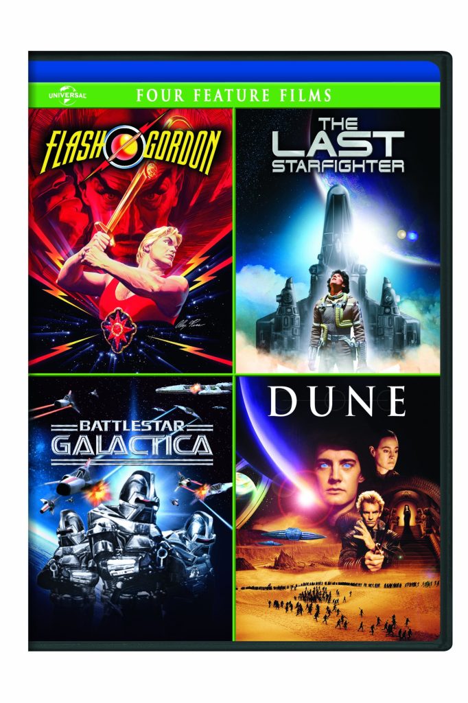 Flash Gordon / The Last Starfighter / Battlestar Galactica / Dune (4 Feature Films)