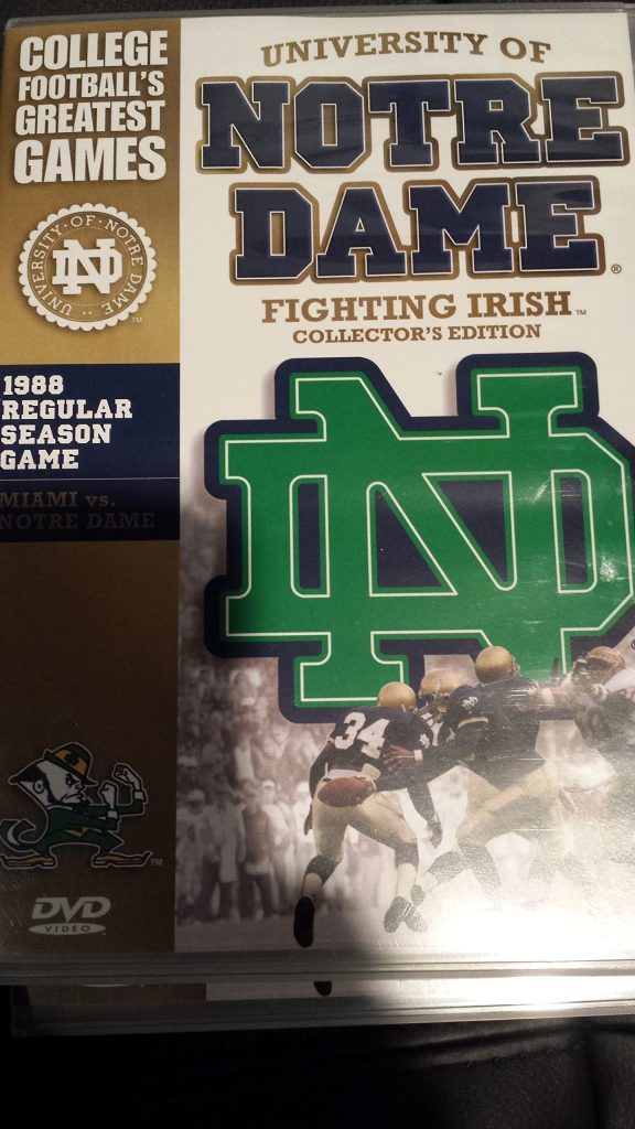 College Football's Greatest Games: University of Notre Dame Fighting Irish Collector's Edition ~ 1988 Regular Season Game, Miami vs. Notre Dame