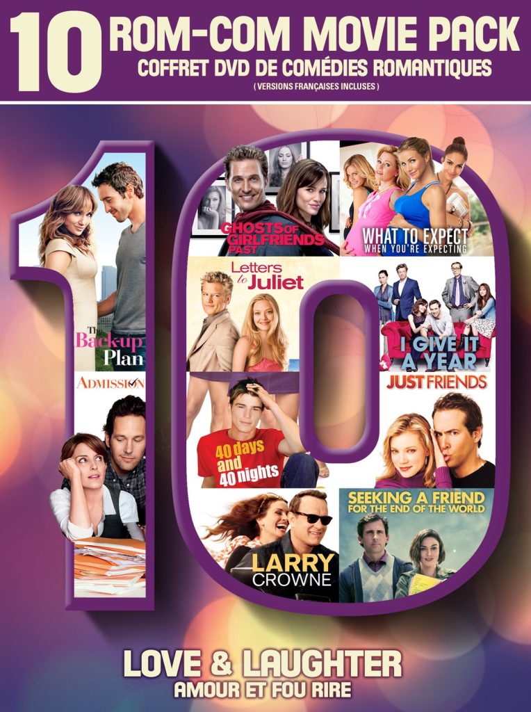 The Back-Up Plan / Ghosts Of Girlfriends Past / Letters to Juliette / 30 days and 40 nights / Larry Crowne / Admission /