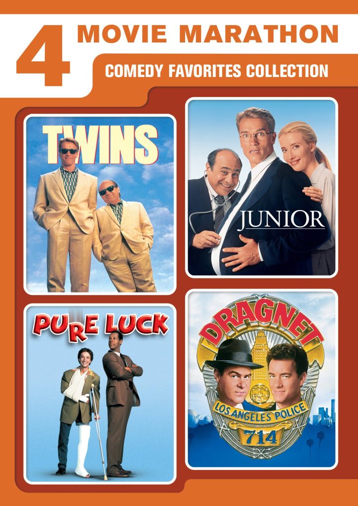 4-Movie Marathon: Comedy Favorites Collection (Twins / Junior / Pure Luck / Dragnet) [DVD]