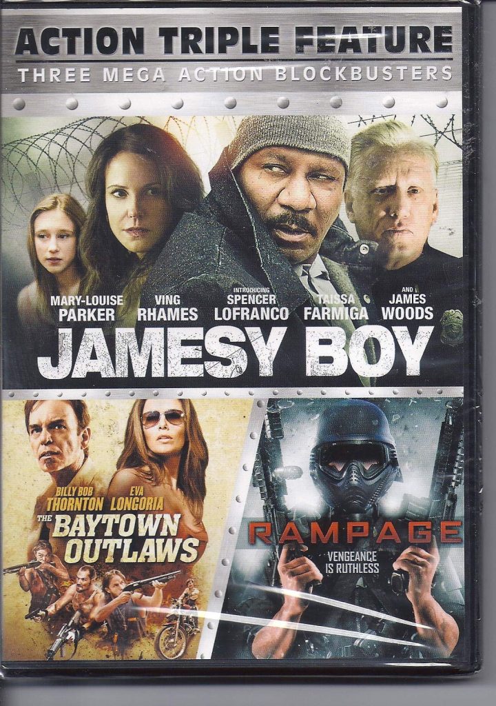 Action Triple Feature – Volume 2 – Jamesy Boy/Baytown Outlaws/Rampage – Wm Excl