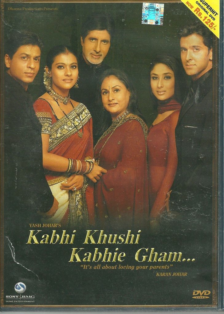 Kabhi Khushi Khabhie Gham Bollywood DVD With English Subtitles