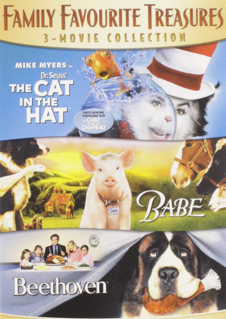 Family Favorite Treasures 3-Movie Collection (Dr. Seuss' The Cat in the Hat / Babe / Beethoven) [DVD]